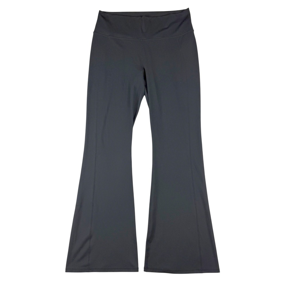 Fabletics PureLuxe Flare Yoga Pants Womens Size L? Black High Waisted Athleisure - Picture 1 of 6